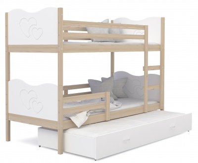 Patrová postel pro 3 děti Max 3 200x90