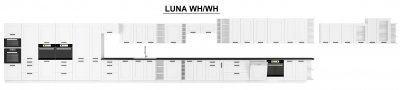 Kuchyňská skříňka Luna WHWH - horní výklop 50 NAGU - 36 1F
