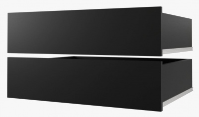 Šatní skříň Borka 250 cm - černý mat