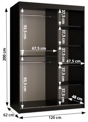 Šatní skříň Chile - 120 cm
