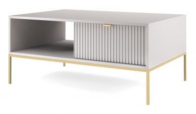 Konferenční stolek Nova L 104 - zlatá podstava
