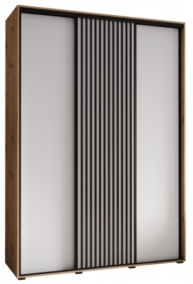 Šatní skříň Olinka 170 (hloubka 60 cm) - Artisan + bílá