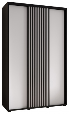 Šatní skříň Sofinka 160 (hloubka 45 cm) - černá + bílá