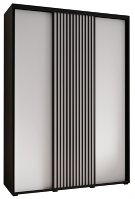 Šatní skříň Sofinka 180 (hloubka 45 cm) - černá + bílá