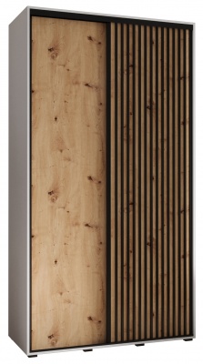 Šatní skříň Sofinka 140 (hloubka 60 cm) - bílá + Artisan