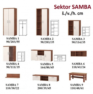 Obývací stěna Samba A