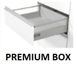 Kuchyňská skříňka Vigo bílý lesk - potravinová se šuplíky 60 DKS-210 3S 1F - PREMIUM BOX