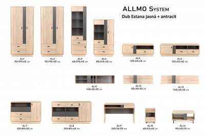 Konferenční stolek Allmo AL14