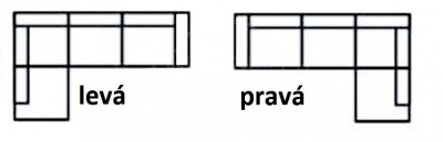 Rohová sedací souprava Nav - rozkládací