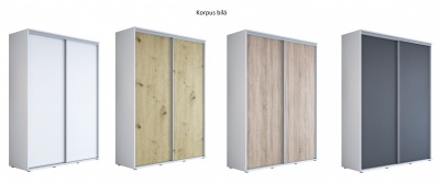 Šatní skříň Majda   100, výška 242 cm