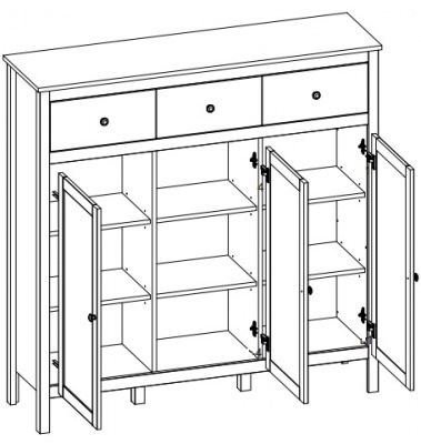 Komoda Ole 3D3S