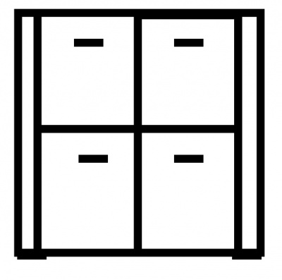 Komoda 4D Gress