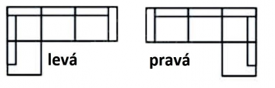 Rohová sedací souprava Neli - na každodenní spaní