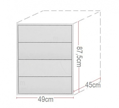 Šatní skříň A4 - výška 215 cm