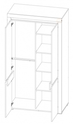 Šatní skříň Tiro AAS-1