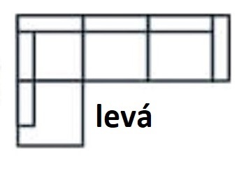 Sedací souprava Sempre (látka Element 06) - SKLADEM 1 ks - AKČNÍ CENA, VELKÁ SLEVA