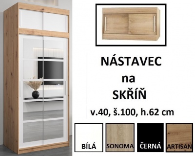 Šatní skříň Romana 2 - 100 cm