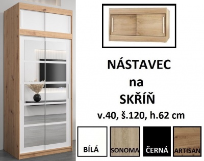 Šatní skříň Romana 2 - 120 cm