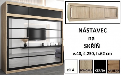 Šatní skříň Romana 2 - 250 cm