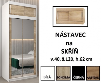 Šatní skříň Otka 3 - 120 cm