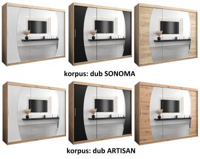 Šatní skříň Amsterdam - 250 cm