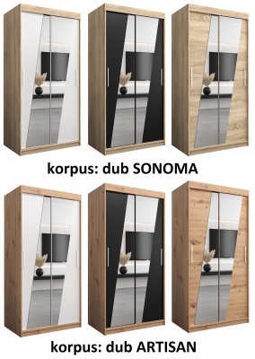 Šatní skříň Thor - 100 cm