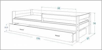 Postel Hugo 190x80