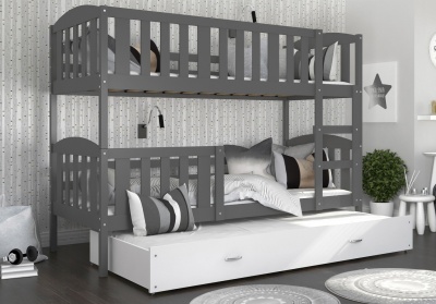 Patrová postel pro 3 děti Kubus 3 190x80