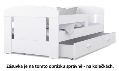 Dětský pokoj Filip Grafika s postelí 140x80 - sestava 1