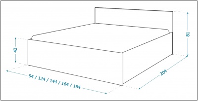 Postel Panama - šíře od 90 cm