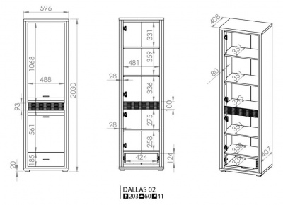 ML Skříň Dallas 02