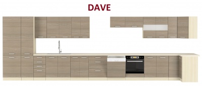 Kuchyňská skříňka Dave - dolní 80 D 2F ZB - vč. prac. desky