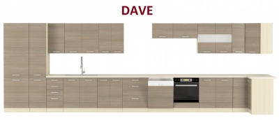 Kuchyňská skříňka Dave - dvířka pro vestavnou myčku ZM 713 x 596