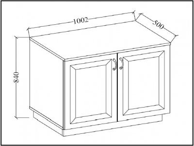 Kredenc Flawia 100 WHAR - komoda 2D + nadstavba 2D - dub Artisan + MDF bílý mat