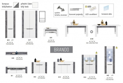 Konferenční stolek Brando B9