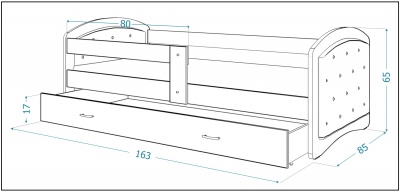 Čalouněná postel Megi 160x80