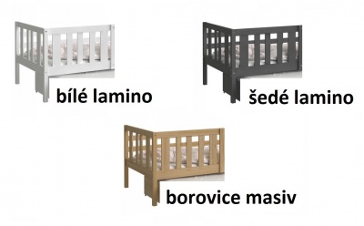 Patrová postel pro 3 děti Nemo 3 190x80