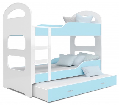 Patrová postel pro 3 děti Dominik 3 190x80