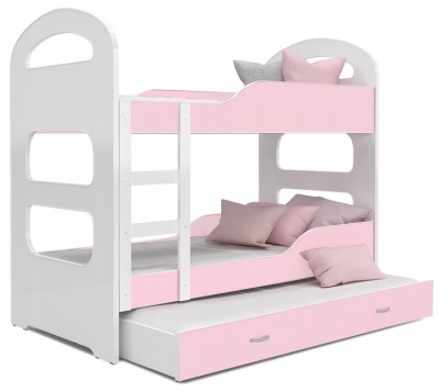 Patrová postel pro 3 děti Dominik 3 190x80