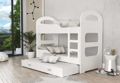 Patrová postel pro 3 děti Dominik 3 190x80
