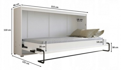 Výklopná postel House 90 - horizontální