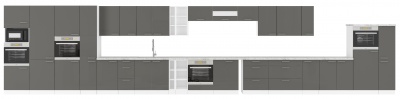 Kuchyňská skříňka Lara Grey - horní 50 GU-36 1F