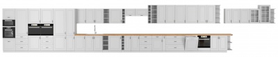 Kuchyňská skříňka Stilo WHWH - horní rohová 58x58 GN-72 1F