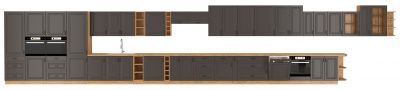 Kuchyňská skříňka Stilo GRAR - dolní 80 D 3S šuplíková
