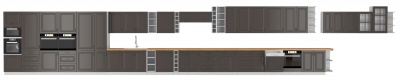 Kuchyňská skříňka Stilo GRWH - dolní 50 D 1F 1S dvířka + šuplík Premium box