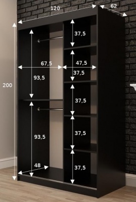 Šatní skříň Oldies T - 120 cm