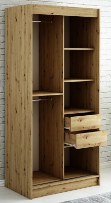 Šatní skříň Nebe T1 - 100 cm