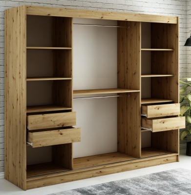 Šatní skříň Nebe T1 - 250 cm