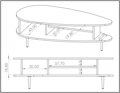 Konferenční stolek Vasina VS-04