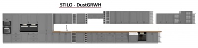 Kuchyňská skříňka Stilo DustGRWH - dolní 80 ZL 2F  dřezová